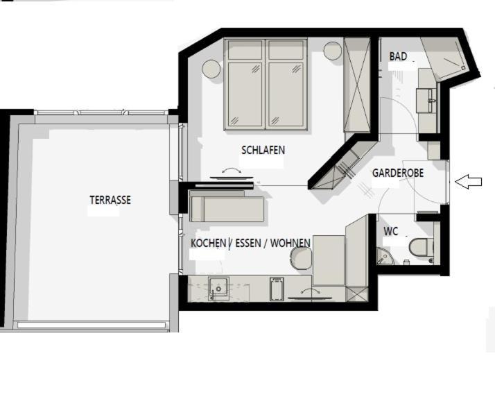 Appartements Aurikel Corso ايشجل الغرفة الصورة