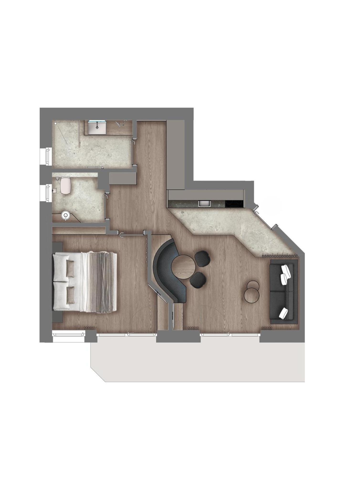 Appartements Aurikel Corso ايشجل الغرفة الصورة